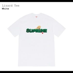 SUPREME LIZARD TEE WHITE